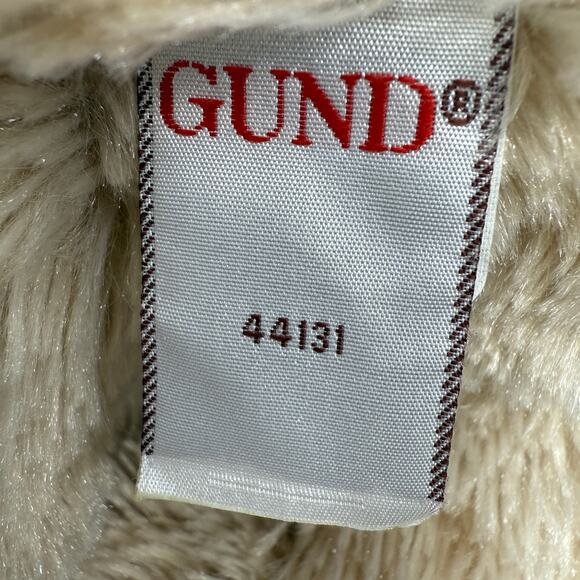 GUND Vintage Puppy Dog Cream Tan Neutral Soft Plush Stuffed Animal Toy 10 Inch - Picture 4 of 10